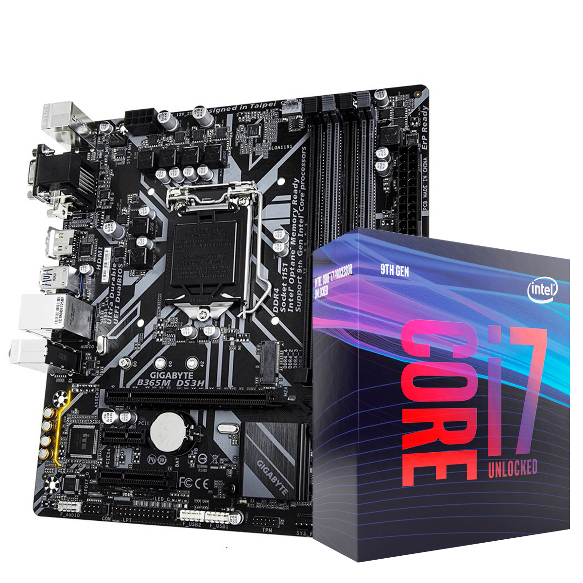 Combo Procesador Intel Core I7-9700 + Motherboard GIGABYTE B365M DS3H S1151  – Arrichetta